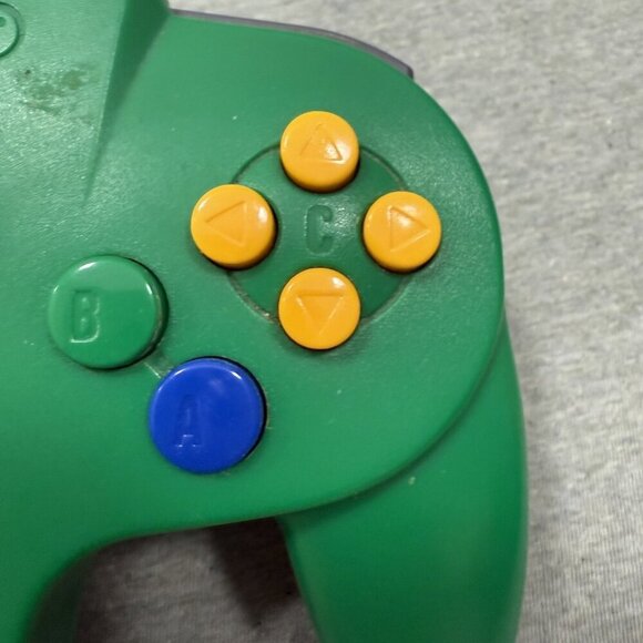 Green Nintendo 64 N64 Controller w/ Tight Stick - Picture 3 of 8